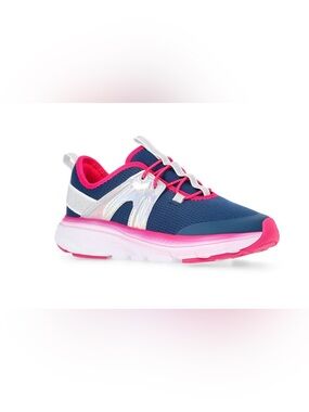 NWT Sz 5 Athletic Works Girls Cage Knit Slip On Sneakers